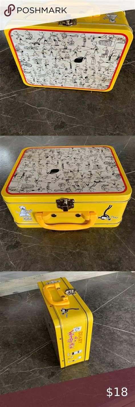 Diary of a Wimpy Kid Yellow Metal Lunchbox Storage